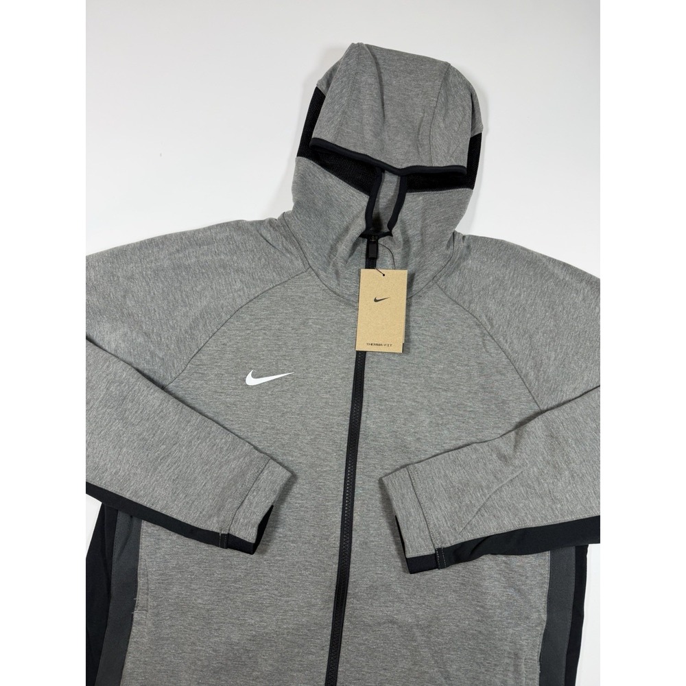 Nike Showtime Full Zip Hoodie Basketball Jacket Mens Medium Gray FD1132-032 NWT